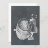 Invitation Baril Whisky (Devant / Derrière)