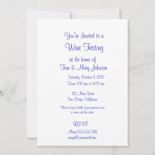 Invitation Barils de vin dans la cave (Dos)