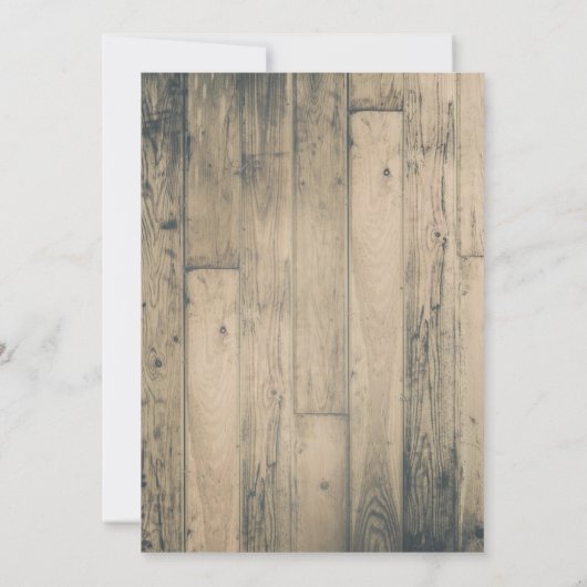 Invitation Barn Rustique Bois Glam Or Lingerie Douche Invitat (Dos)