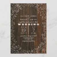 Barn Wood + Baby's Breath Mariage