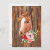 Invitation Barn Wood Lights Boots Bridesservantes Déjeuner (Dos)