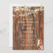 Invitation Barne Bois Lights Boots Horse Wagon Wheel Mariage (Devant)