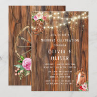 Barne Bois Lights Boots Horse Wagon Wheel Mariage