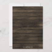 Invitation Barne en bois mâcher jarres rustique domestique ré (Dos)