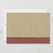 Invitation Barnwood Daisies Mariage BBQ (Dos)