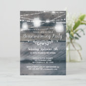 Invitation Barnwood Lights Jars Parti rustique du réchauffeme (Debout devant)