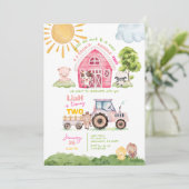 Invitation Barnyard 2e anniversaire (Debout devant)