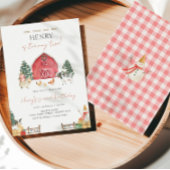 Invitation Barnyard Animaux Fête des Anniversaires de enfants