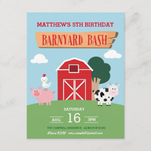 Invitation Barnyard Bash