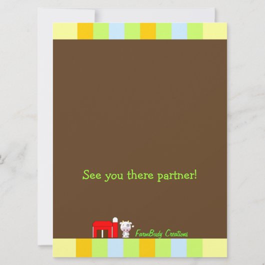 Invitation Barnyard Bash (Dos)