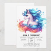 Invitation Barnyard Custom Horse Anniversaire (Devant / Derrière)