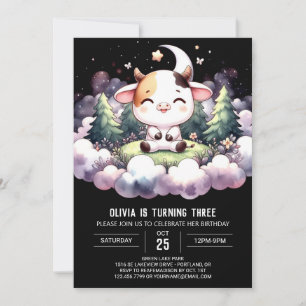 Invitation Barnyard Digital Cow Anniversaire