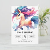 Invitation Barnyard Digital Horse Anniversaire (Debout devant)