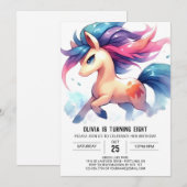 Invitation Barnyard Digital Horse Anniversaire (Devant / Derrière)