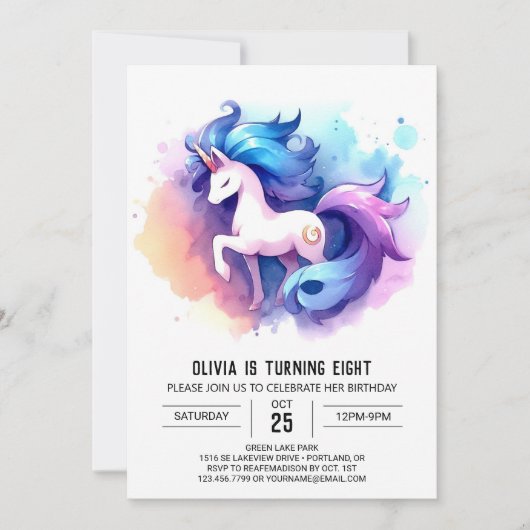 Invitation Barnyard Editable Horse Anniversaire (Devant)