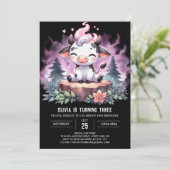 Invitation Barnyard Enfants Vache Anniversaire (Debout devant)