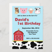Invitation Barnyard Farm (Devant / Derrière)