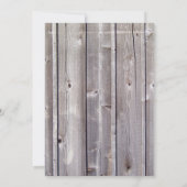 Invitation Barnyard Farm Animaux Barnwood Anniversaire Invita (Dos)