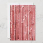 Invitation Barnyard Farm Animaux Barnwood Anniversaire Invita (Dos)