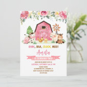 Invitation Barnyard Farm Animaux Ranch deuxième anniversaire (Debout devant)