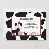 Invitation Barnyard fête d'anniversaire avec photo (Dos)