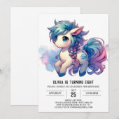 Invitation Barnyard Printable Horse Anniversaire (Devant / Derrière)