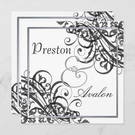 Invitation baroque à défiler (Devant / Derrière)