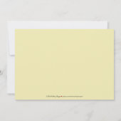 Invitation baroque classique à la douche nuptiale  (Dos)