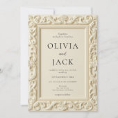 Invitation Baroque Elegance Wedding Frame Wedding (Devant)