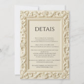 Invitation Baroque Elegance Wedding Frame Wedding (Dos)
