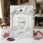 Invitation Baroque Garden Romance Wedding Ceremony
