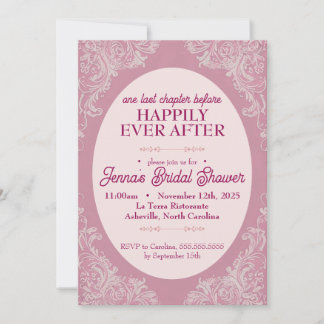 Invitation baroque Rococo nuptiale douche | 12,7 c