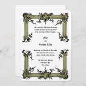Invitation Baroque Rococo Rocaille Frame ca. 1775 Mariage (Devant / Derrière)