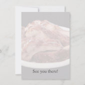 Invitation Barrage à dos de bébé barbecue (Dos)