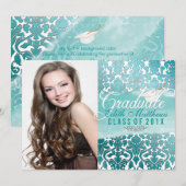 Invitation Barrage de la flore de PixDezines/Diplôme/photo 20 (Devant / Derrière)