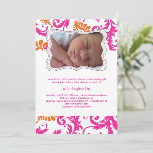 Invitation Barrage pavé PixDezines/faire-part de naissance/do (Debout devant)