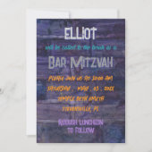 Invitation Barre BM ou Déco murale Bat mitzvah (Devant)