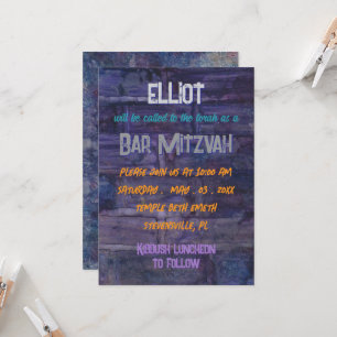 Invitation Barre BM ou Déco murale Bat mitzvah