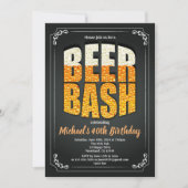 Invitation Barre de caleçon rétro pour hommes de fête de bièr (Devant)