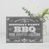 Invitation Barre de fête d'anniversaire B Que (Debout devant)