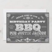 Invitation Barre de fête d'anniversaire B Que (Devant)