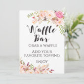 Invitation Barre de gaufre fleurie Boho Signe 5x7" Taille (Debout devant)