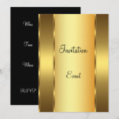 Invitation barre d'or (Devant / Derrière)