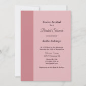 Invitation Barre Fardée Minimaliste Moderne (Devant)