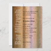 Invitation Barre Mitzvah Aquarelles (Devant)