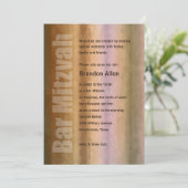Invitation Barre Mitzvah Aquarelles (Debout devant)