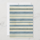 Invitation Barre Mitzvah Bleu Blanc Gris Gris Tallit (Dos)