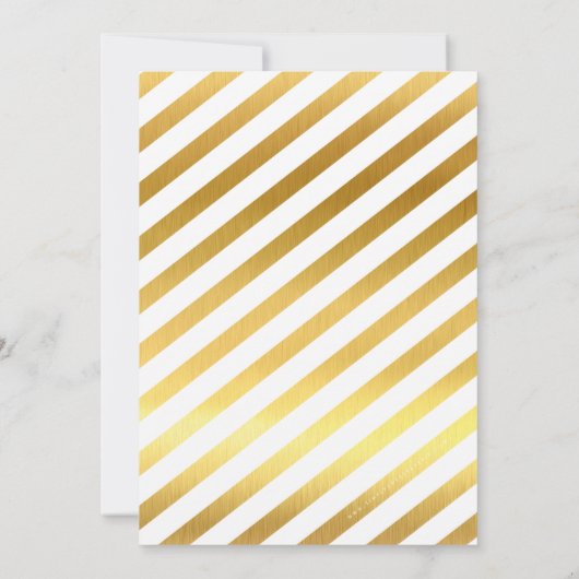 Invitation BARRE MODERNE MITZVAH noir aquarelle or script (Dos)