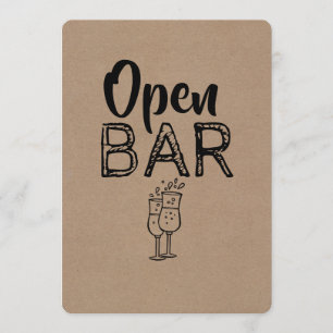 Invitation Barre ouverte  GROOMSSE  BEST MAN Funny Propositio