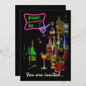 Invitation Barre personnalisable (Devant / Derrière)